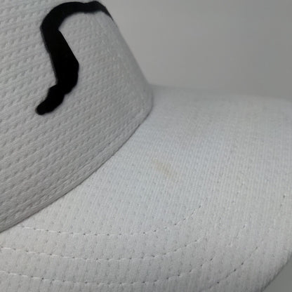 Jug Mountain Ranch Fitted Mesh Back Trucker Hat White S/M Pukka
