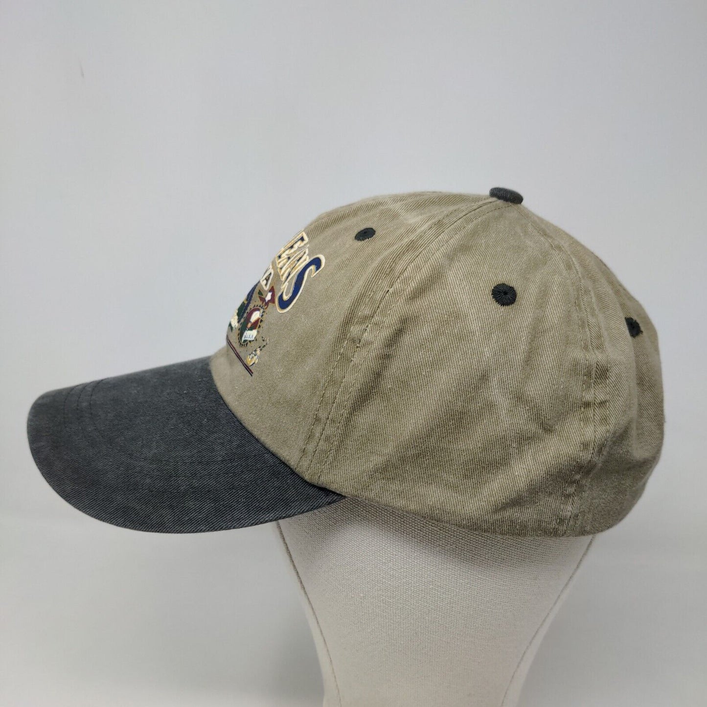 New Orleans Louisiana Men's Slideback Hat Tan Size OSFA Graphic Logo Cotton