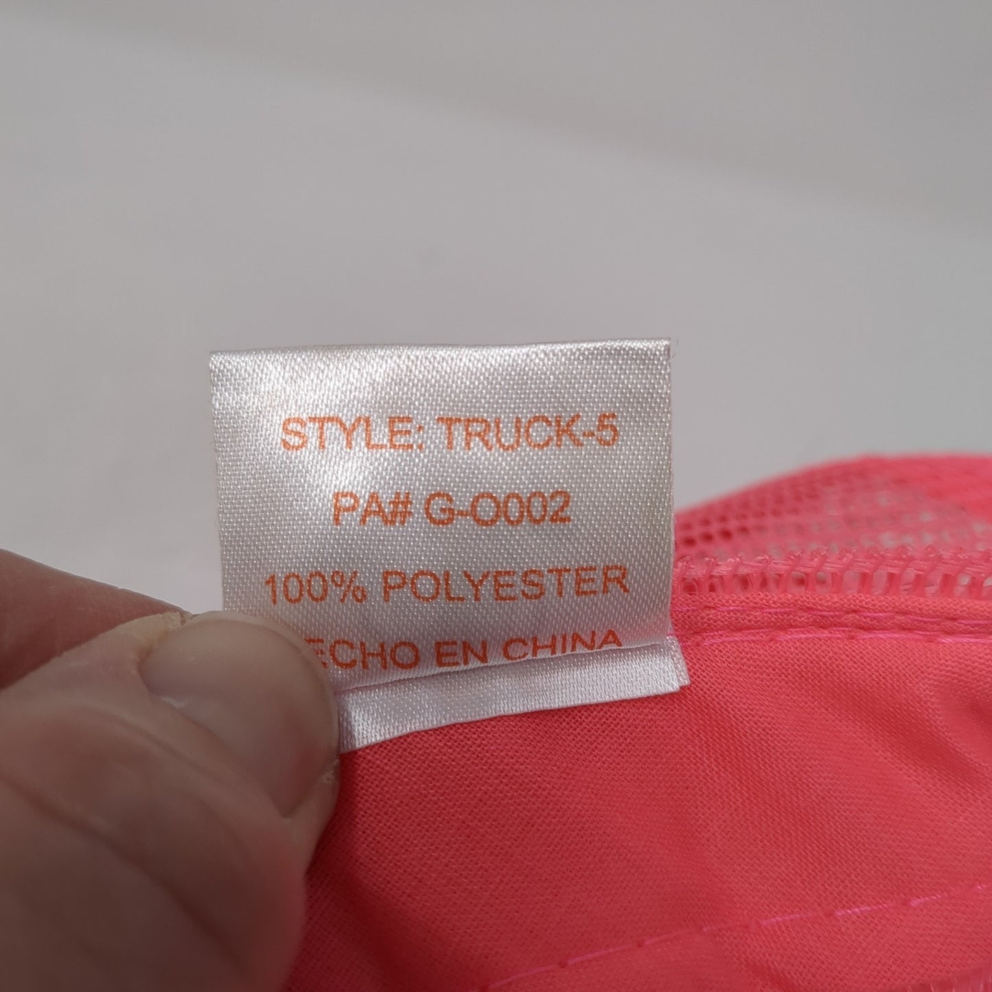 Strange Love Snapback Trucker Hat Pink One Size Adjustable Mesh Back Cobra