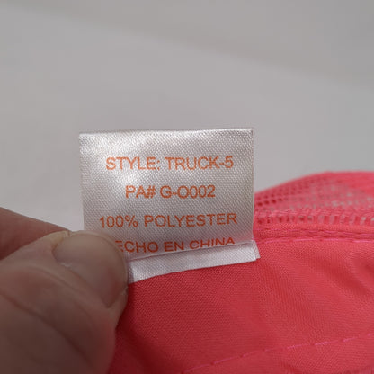 Strange Love Snapback Trucker Hat Pink One Size Adjustable Mesh Back Cobra