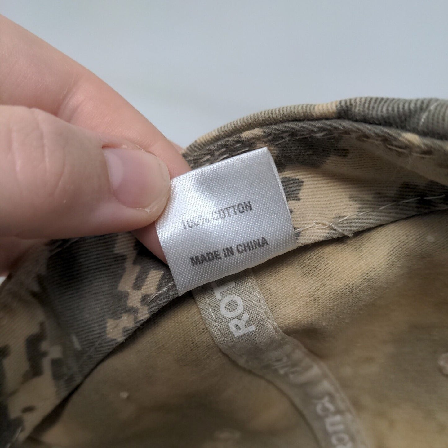 Army Strapback Hat Camo OSFA Adjustable Embroidered Rothco 6 Panel