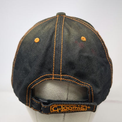 G. Loomis Baseball Cap Black Orange One Size Fish Skeleton Strapback Fishing Hat