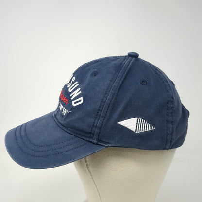 Blue One Size Baseball Cap Kvicksund Mälaren Sweden Coordinates Adjustable Hat