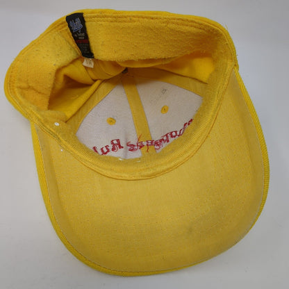 Chopperz Rule.com Fitted Hat Yellow S/M Embroidered 6 Panel Unifit Fahrenheit