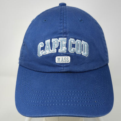 Cuffys Cape Cod Blue One Size Baseball Cap Slideback Hat Massachusetts Cotton