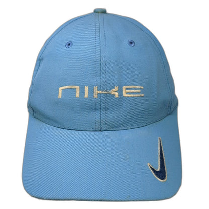 Nike Baseball Hat Blue Adjustable Strapback Embroidered Swoosh Vintage Red Tag
