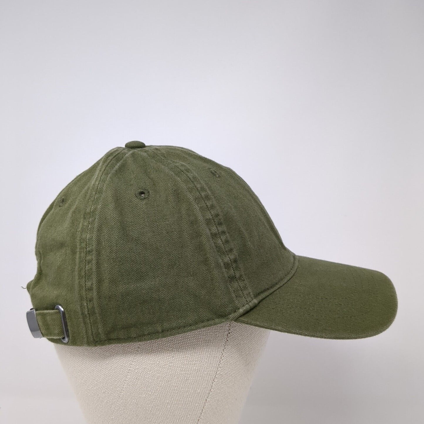 Old Navy Slideback Hat Green One Size Adjustable Vented Holes 6 Panel Blank