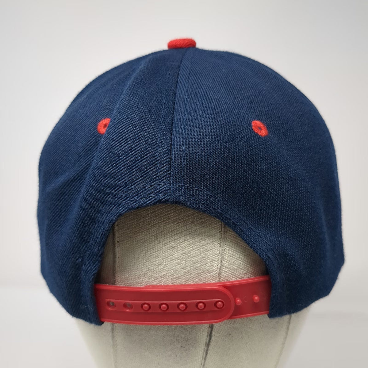 Blue Red Snapback Hat One Size BuildStrong Hammer Nail Saw Tools Construction