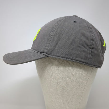 Under Armour Baseball Cap Gray One Size Green Embroidered Logo Slideback Hat