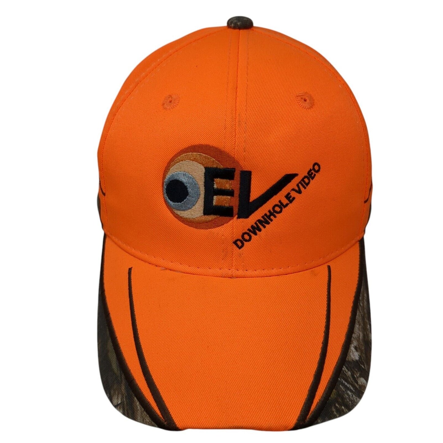 EV Downhole Video Strapback Hat Orange One Size Realtree Outdoor Cap
