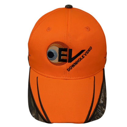 EV Downhole Video Strapback Hat Orange One Size Realtree Outdoor Cap