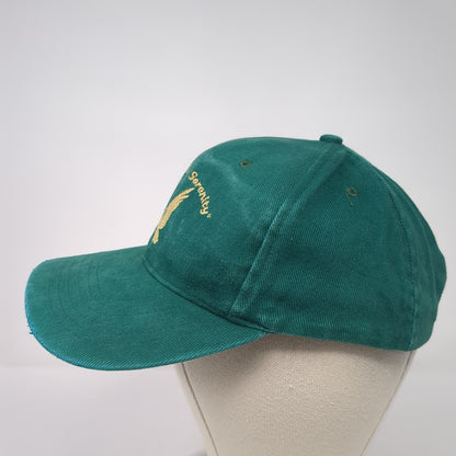 Soaring To Serenity Slideback Hat Green One Size Adjustable Embroidered
