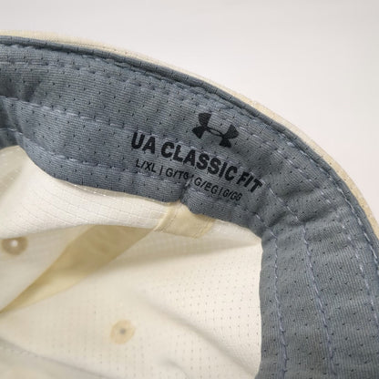 Under Armour Baseball Cap White XL Golf Performance Textured Classic Fit Hat
