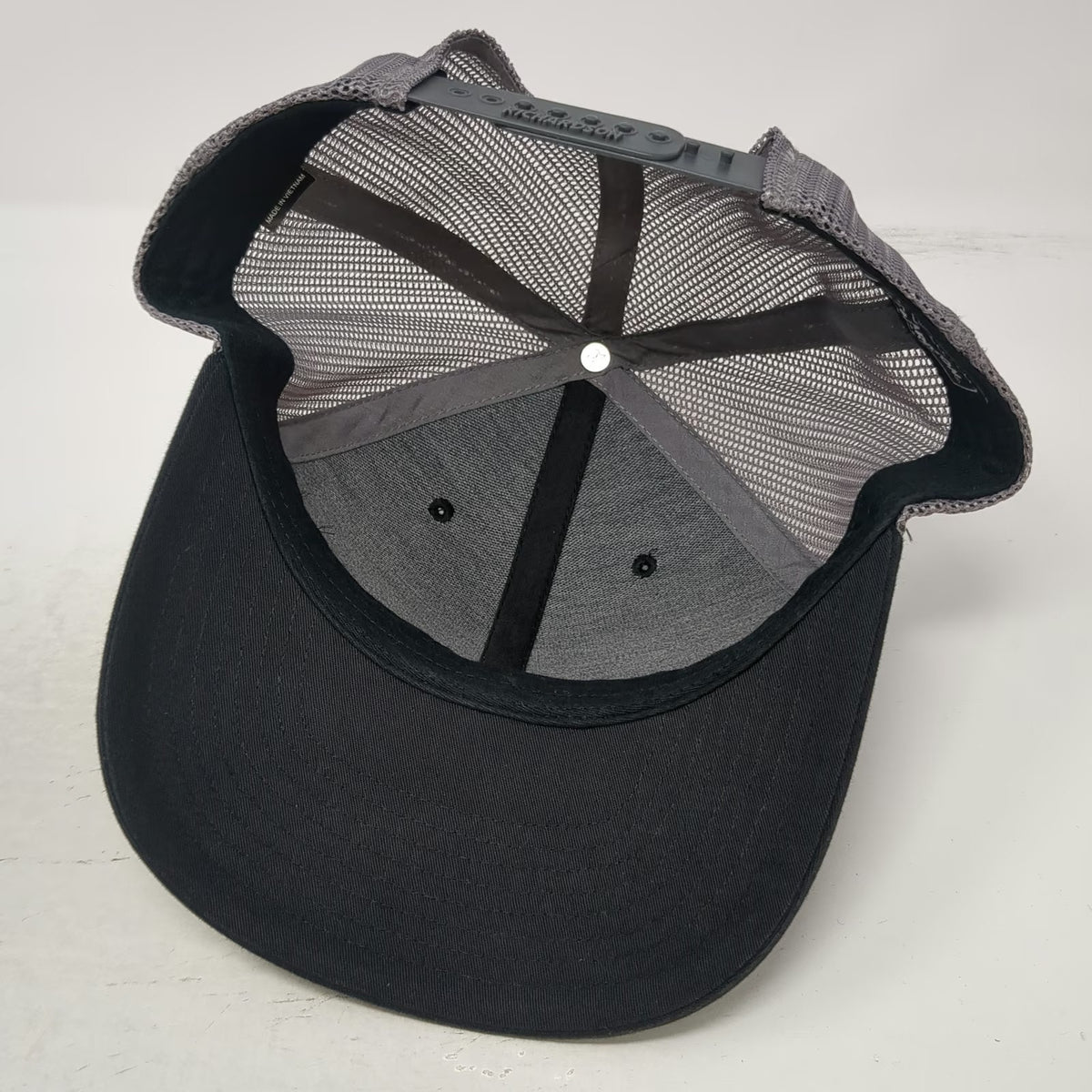 Richardson Trucker Hat Black One Size Snapback Mesh Spudnik Agriculture Logo
