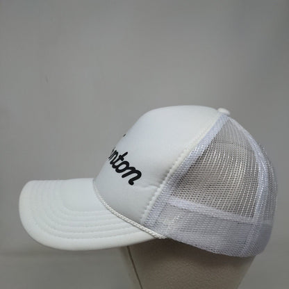 Thornton Snapback Trucker Hat White One Size Adjustable Mesh Back Rope Otto
