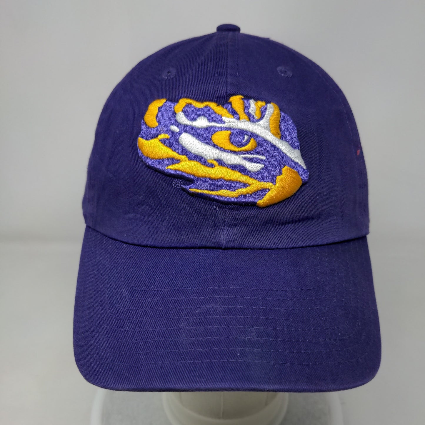 LSU Tigers Slideback Hat Purple OSFA Embroidered Big Eye Logo '47 Brand NCAA