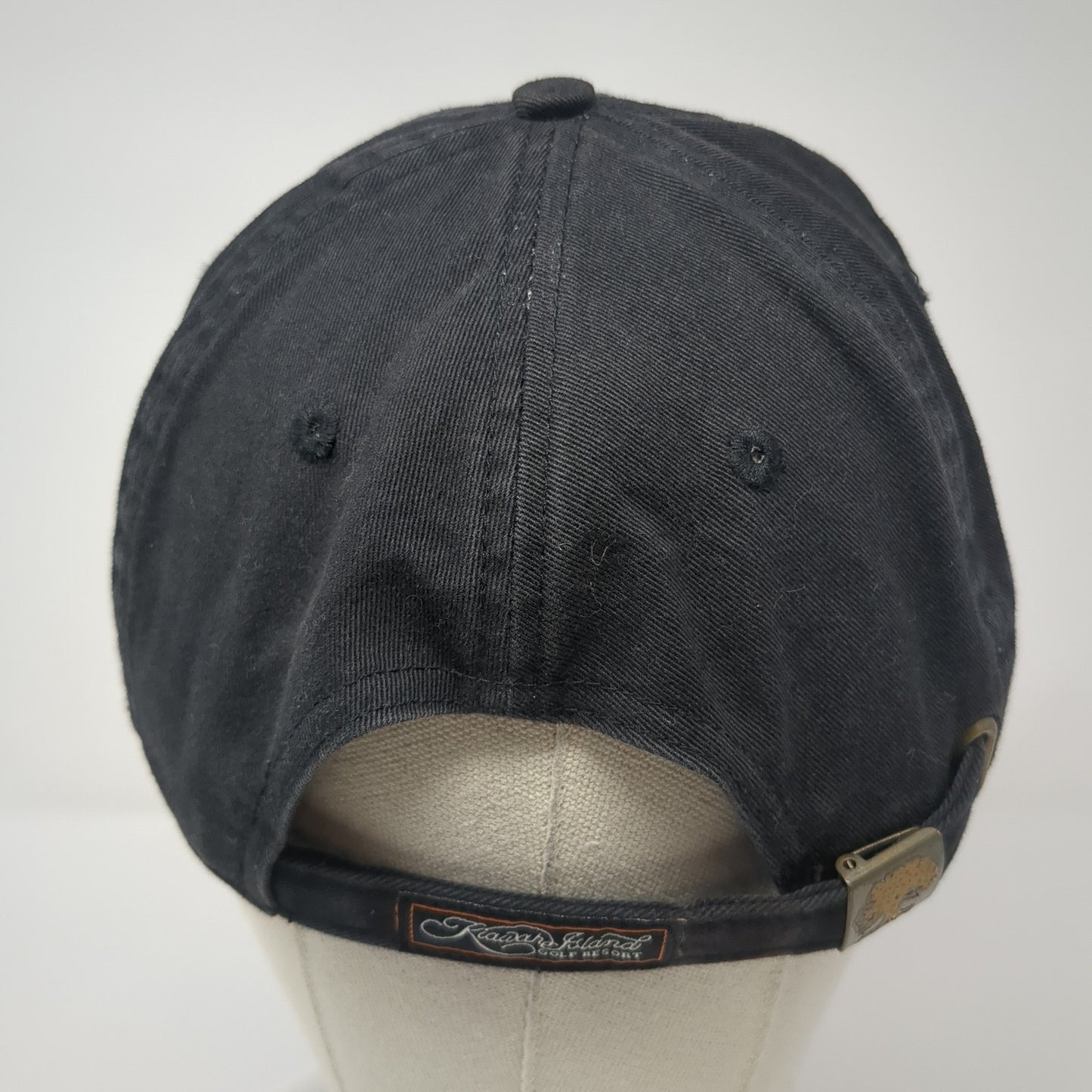 The Ocean Course Kiawah Slideback Hat Black One Size Classic Cut Ahead