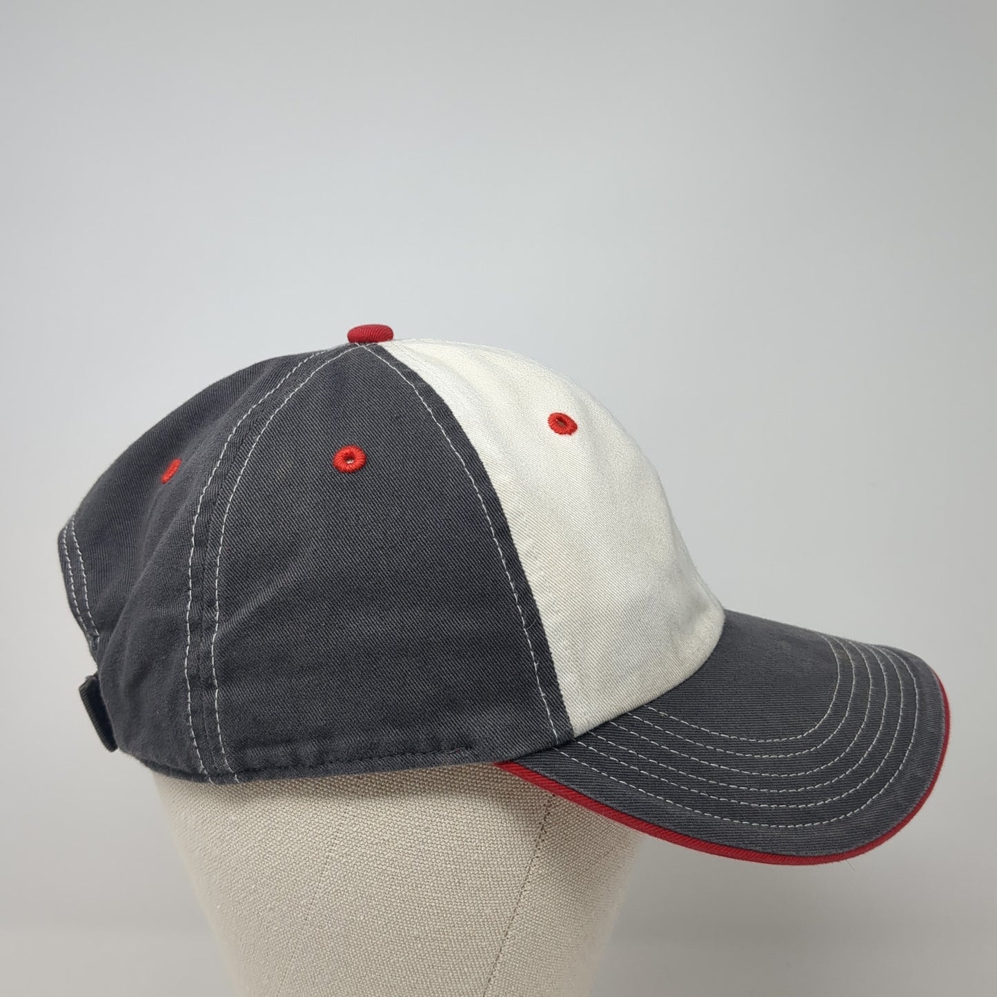 H Softball Strapback Hat Gray Large Adjustable Embroidered Richardson
