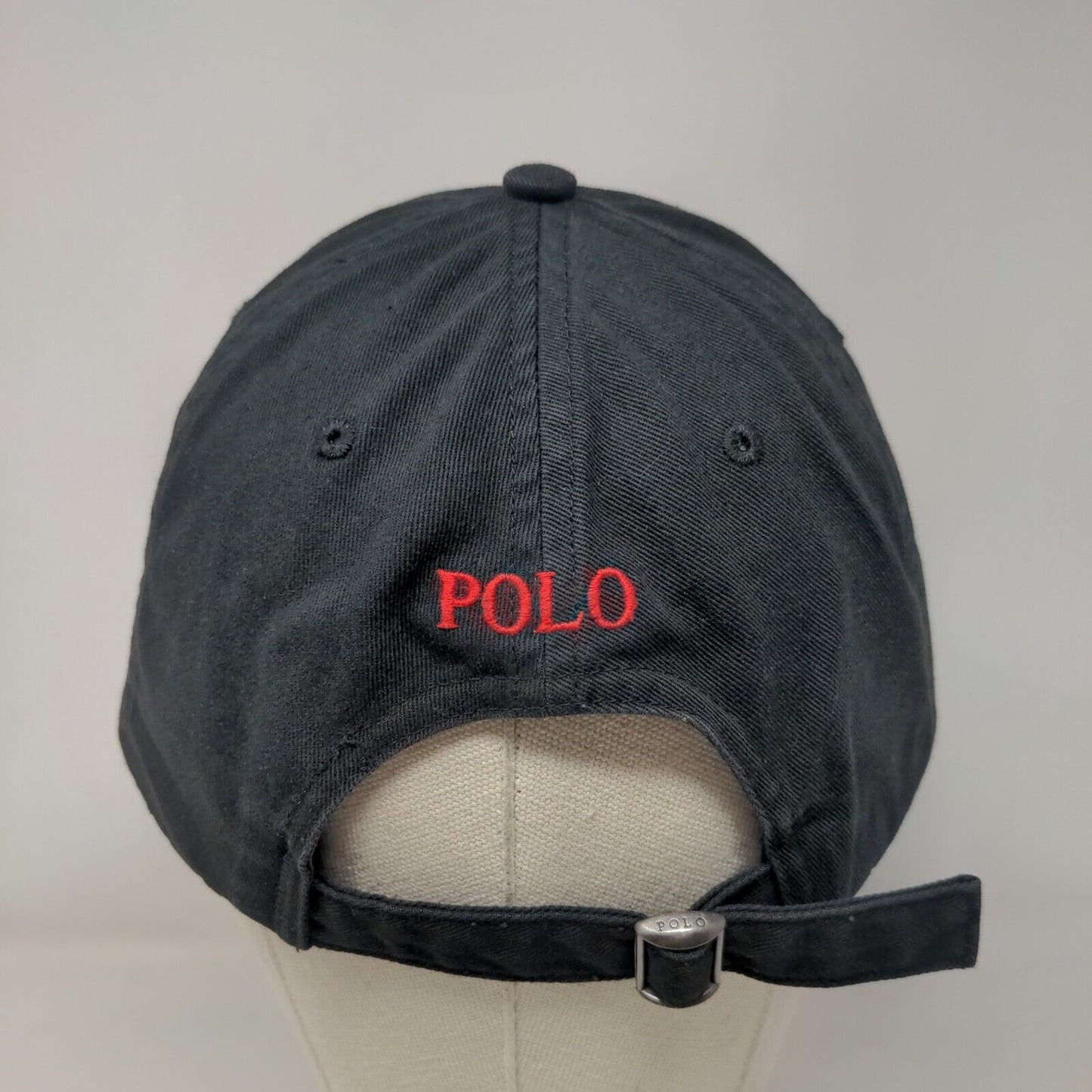 Polo Ralph Lauren Slideback Hat Black One Size Adjustable Embroidered Pony