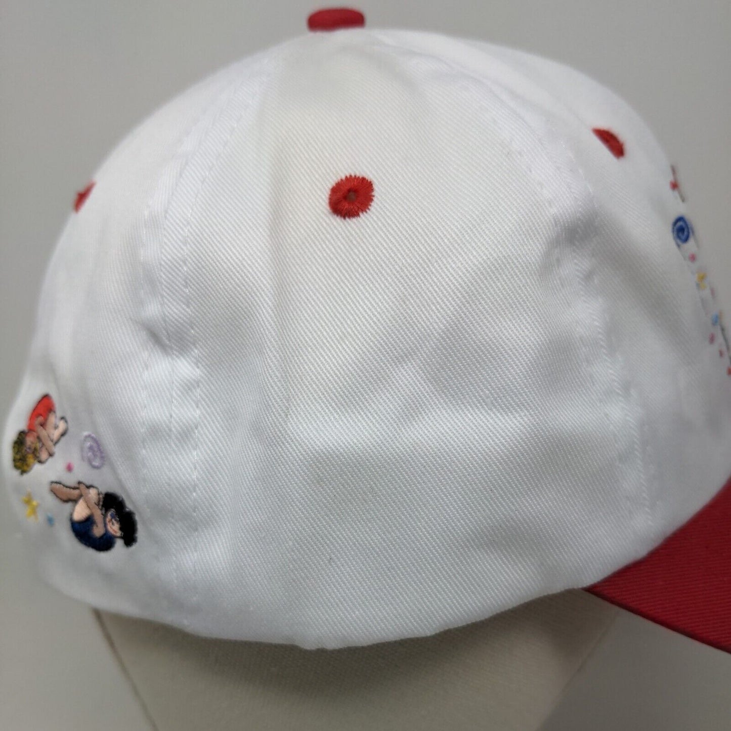 Unbranded Girl's Strapback Hat White OSFA Embroidered Rather Be Flippin'