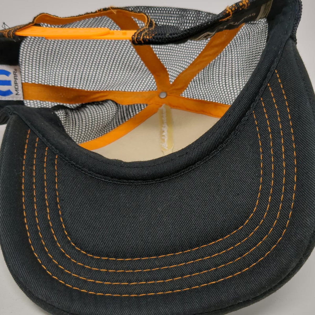 H3 Headwear Hemi Powered Mopar Trucker Hat Black One Size Mesh Back Stitching