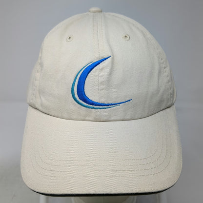 Port Authority Baseball Cap Beige Blue Black One Size Clearwater Seed Logo Hat