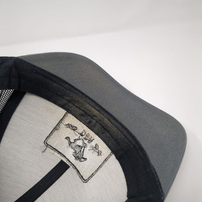 Dunnbar Ranch Snapback Trucker Hat Gray One Size Mesh Back Embroidered