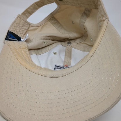 Levelwear Houston Open Golf Logo Beige Baseball Cap OSFM Slideback Buckle Hat