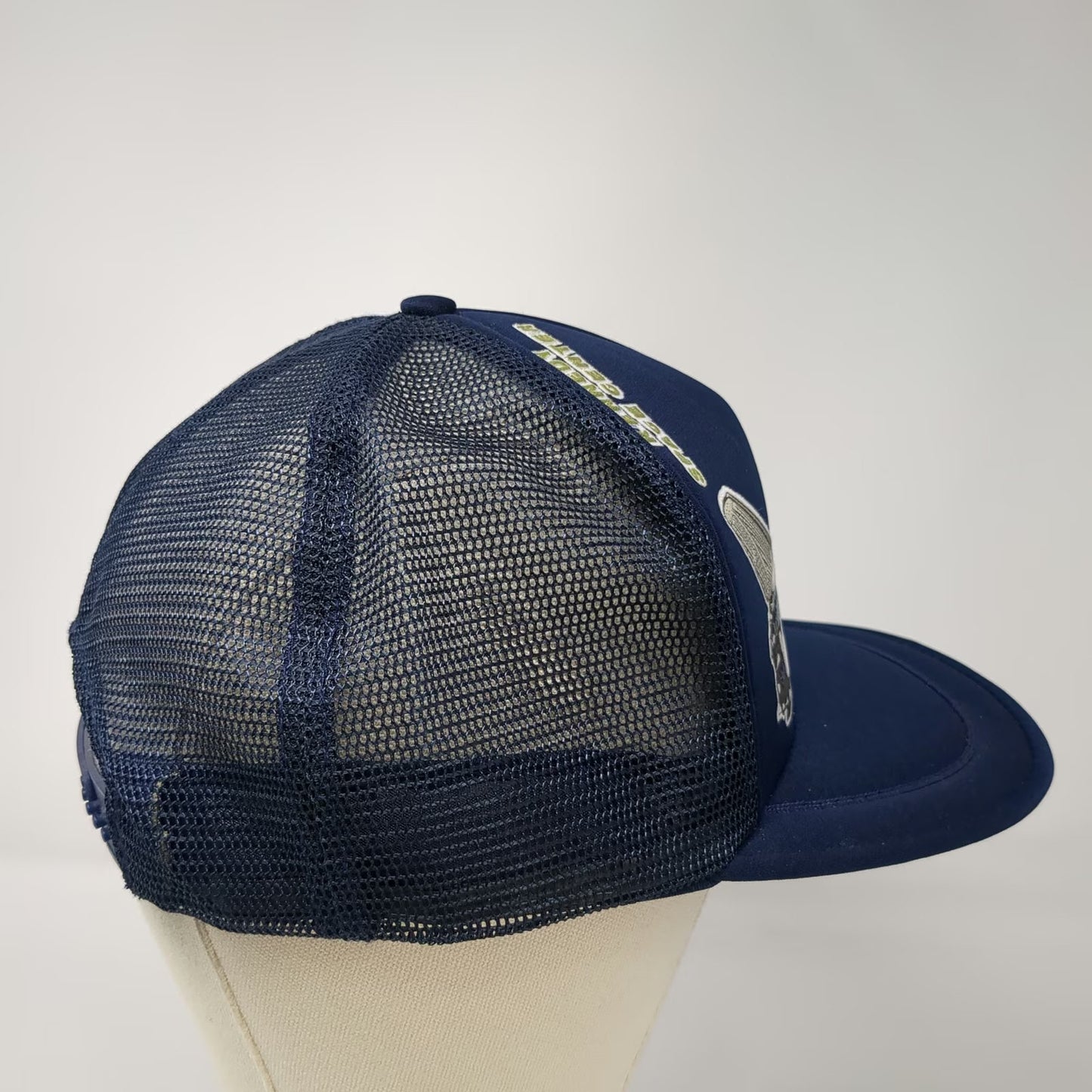 Spaceport USA Trucker Hat Blue Kennedy Space Center NASA Shuttle Earth Vintage