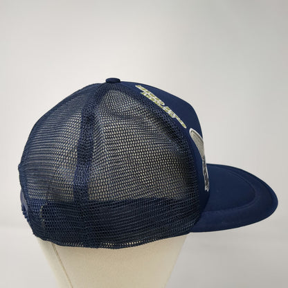 Spaceport USA Trucker Hat Blue Kennedy Space Center NASA Shuttle Earth Vintage