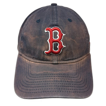 New Era Boston Red Sox MLB Baseball Cap Blue One Size White Adjustable Strap Hat
