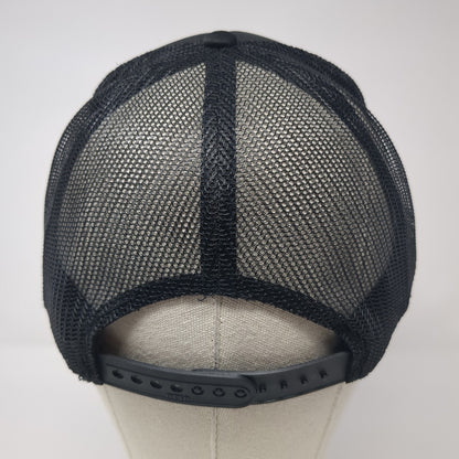 American Legion Trucker Hat Black One Size Adjustable Mesh Back 6 Panel Otto