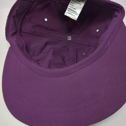 The North Face Baseball Cap Purple Supplex Nylon Slideback Hiking Hat Vintage