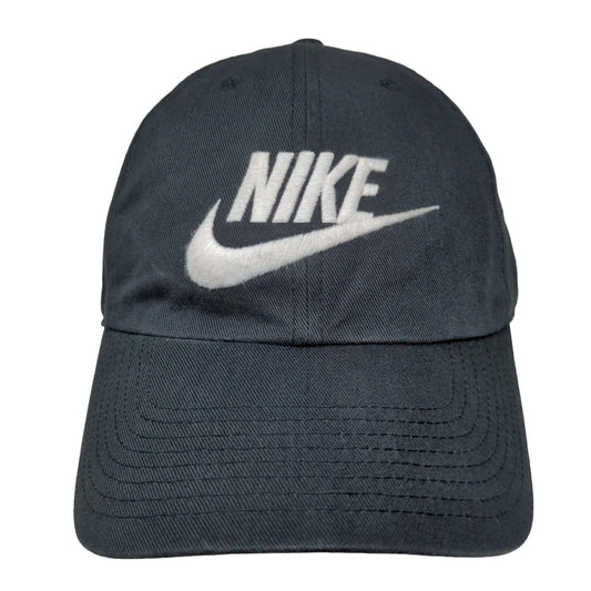 Nike Swoosh Big Logo Slideback Hat Blue OSFM Embroidered 6 Panel