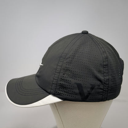 Nike Golf VOX Baseball Cap Gray One Size Perforated Strapback Hat White Trim