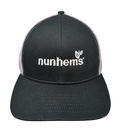 Nunhems Adult Snapback Trucker Hat Black OSFA Adjustable Mesh Back Outdoor Cap