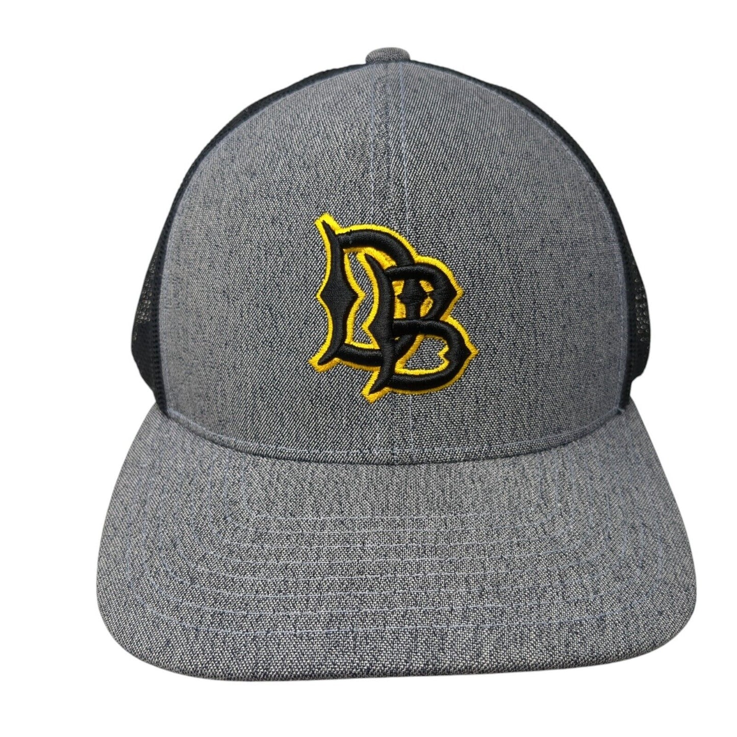 Long Beach State Dirtbags Snapback Mesh Back Hat Gray Embroidered Logo