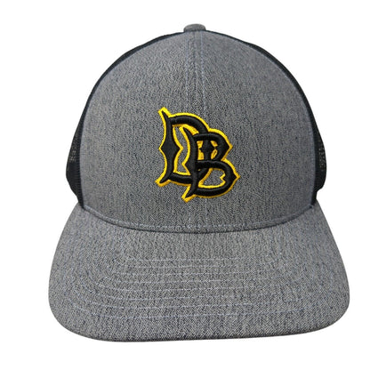 Long Beach State Dirtbags Snapback Mesh Back Hat Gray Embroidered Logo