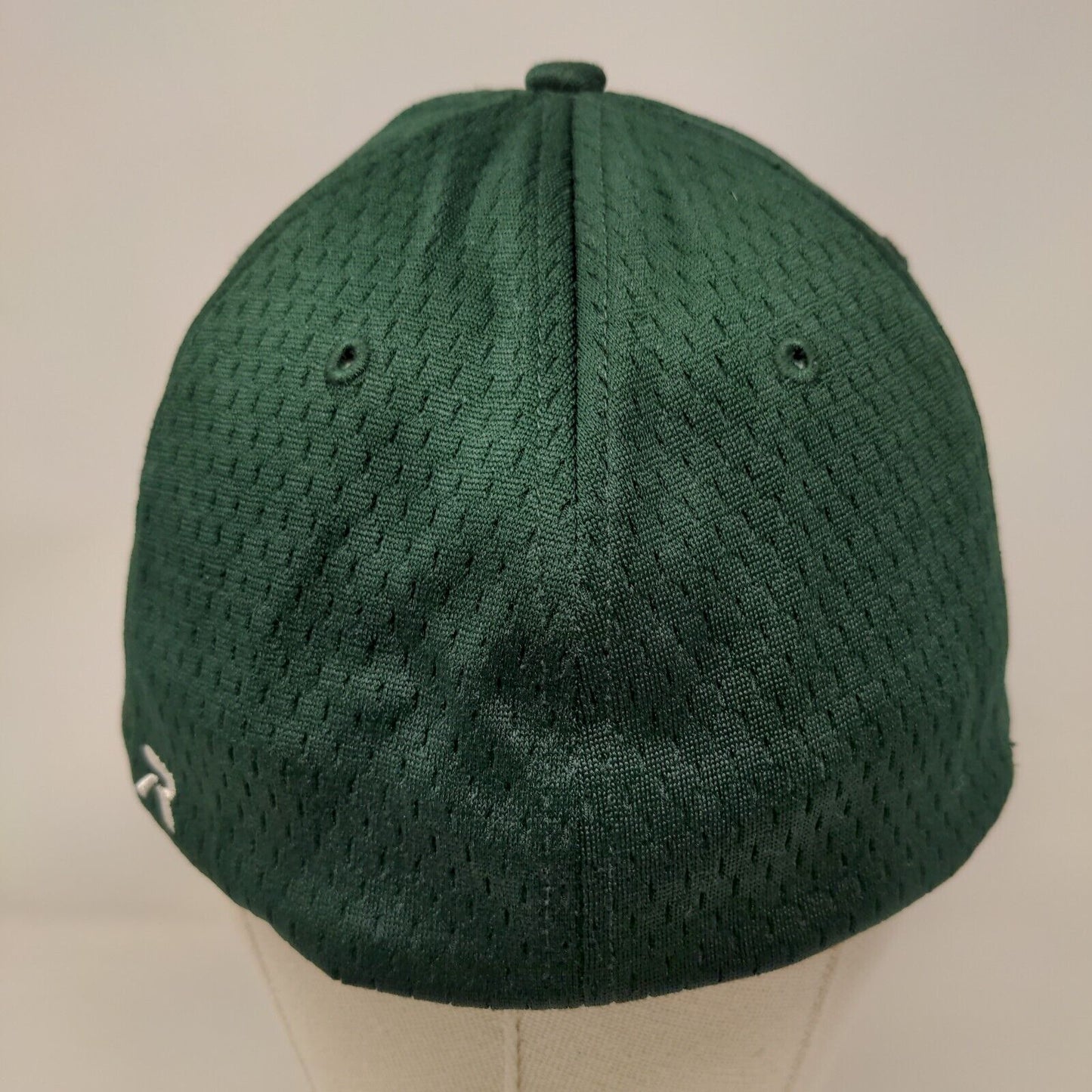 Richardson Fitted Hat Green S/M Embroidered Pro 495 Vented Holes
