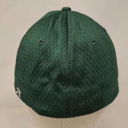 Richardson Fitted Hat Green S/M Embroidered Pro 495 Vented Holes