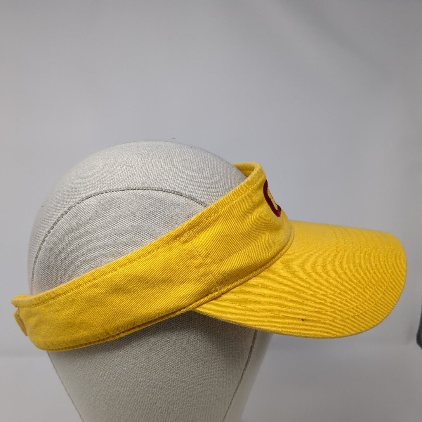 Letter O Strapback Sunvisor Hat Yellow OS Adjustable Embroidered Richardson