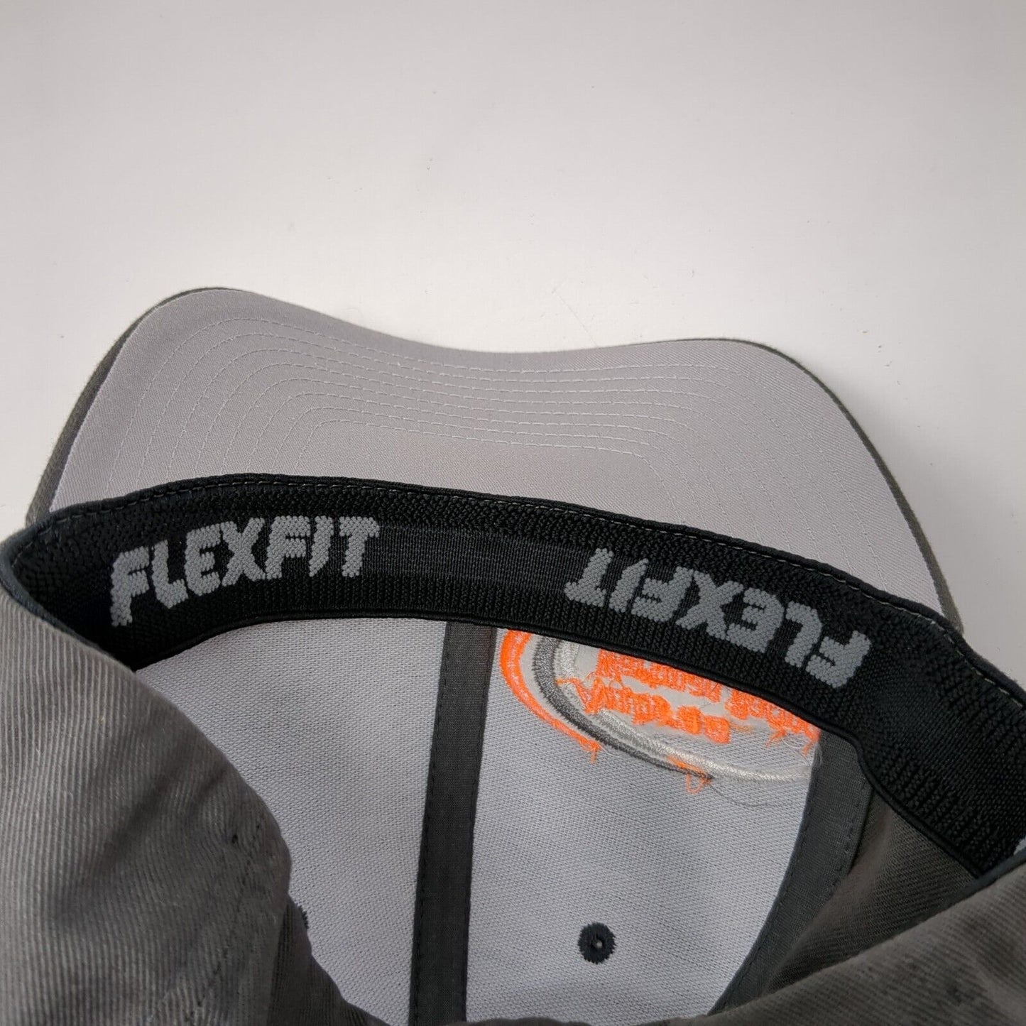 Aubree Wartman Racing Fitted Hat Gray L/XL Flexfit Embroidered Port Authority
