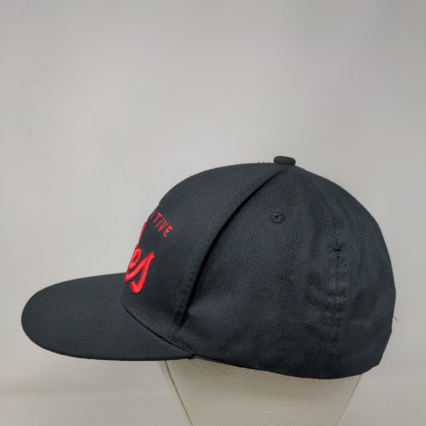 Positive Vibes Snapback Hat Black One Size Adjustable Embroidered