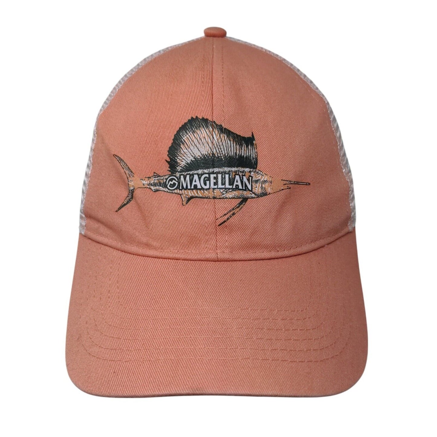 Magellan Outdoors Snapback Trucker Hat Pink One Size Adjustable Mesh Back