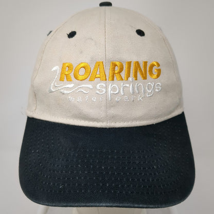 Vitronic Baseball Cap Beige OSFM Roaring Springs Waterpark Hat Strapback Bill