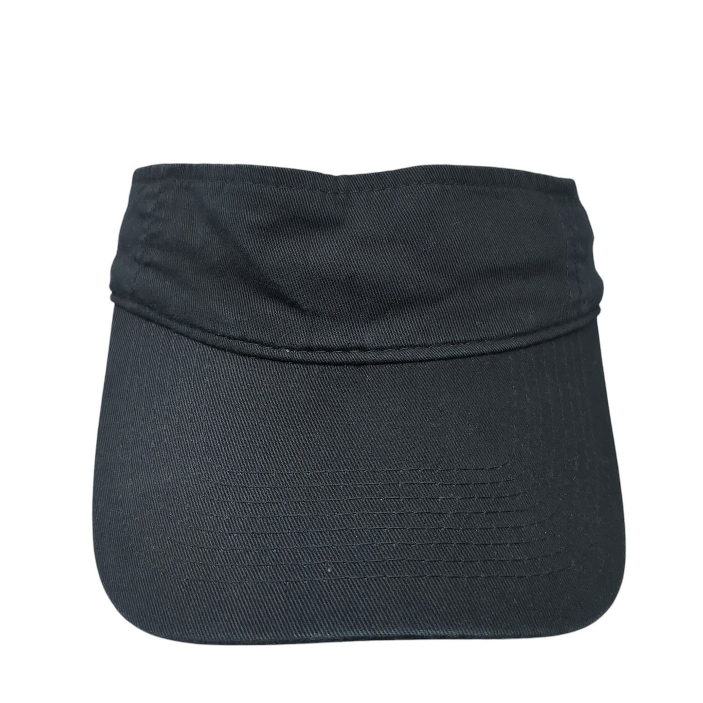 Port & Company Sun Visor Hat Black One Size Adjustable Lightweight Blank