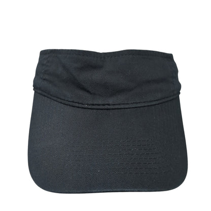 Port & Company Sun Visor Hat Black One Size Adjustable Lightweight Blank