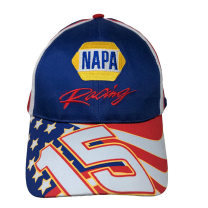 NAPA Racing Men's Strapback Hat Multicolor OSFM #15 Embroidered Logo Cotton