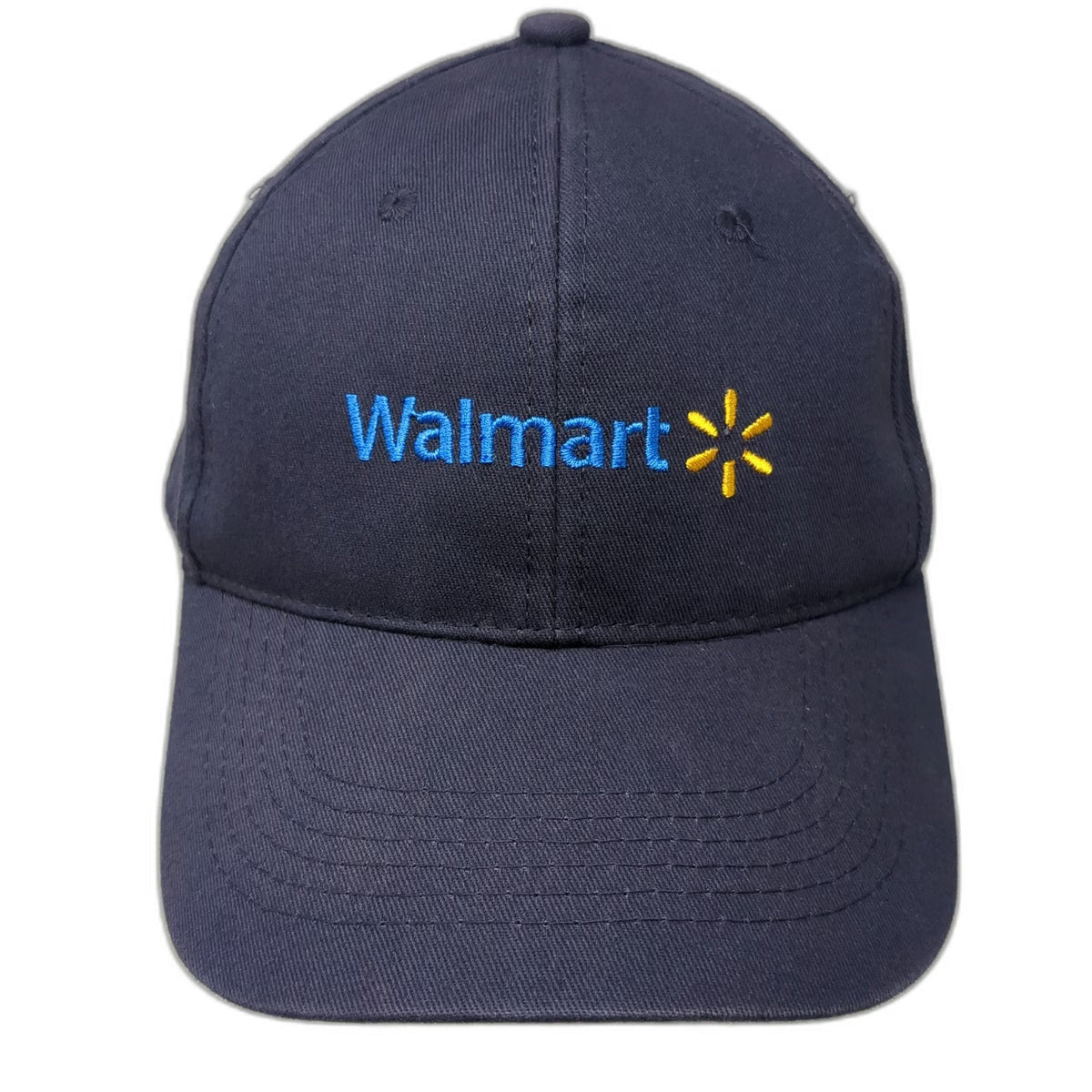 Baseball Cap Blue One Size Walmart Logo Corporate Retail Adjustable Work Hat