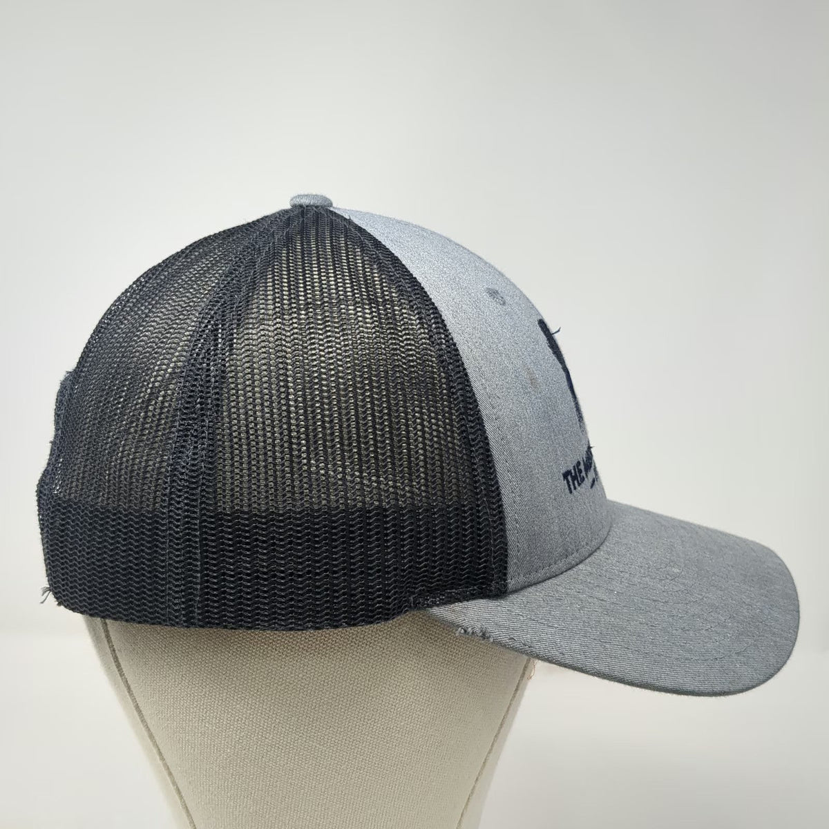 Richardson Trucker Hat Gray Black L Fly Fishing Missoula Montana Snapback Hat